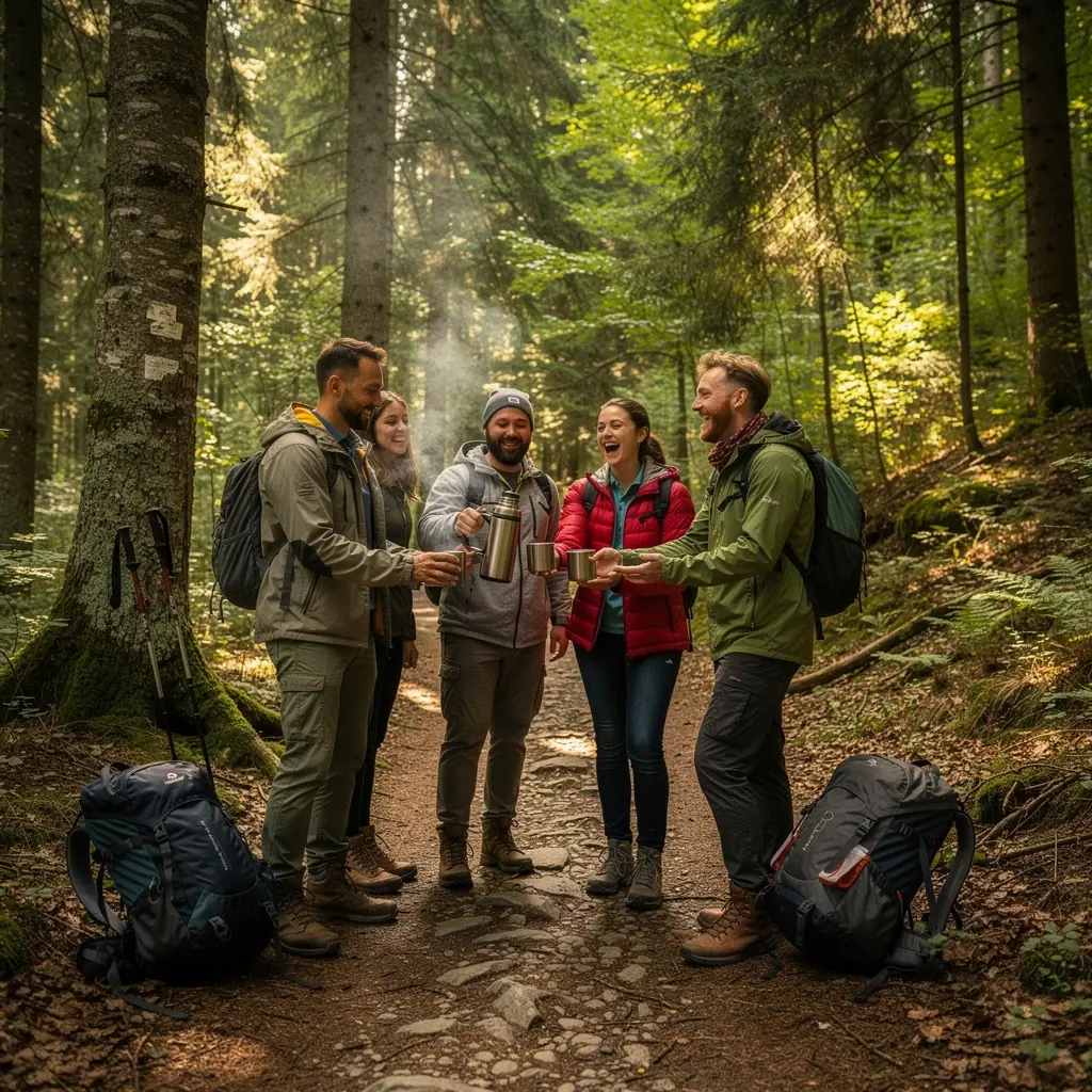 Zátišie s nádobami a bylinkami na prípravu čaju na drevenom stole
